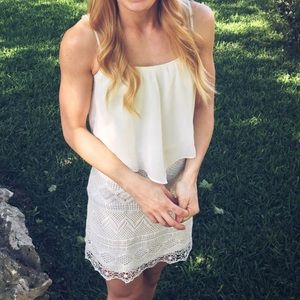 White crochet sundress